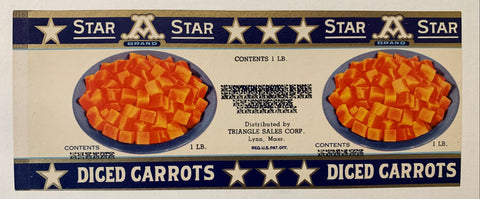 Link to  Star Brand Diced Carrot LabelU.S.A., 1950s  Product