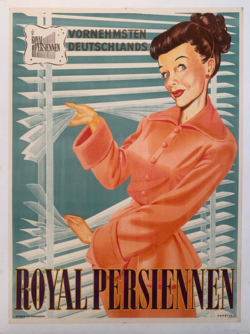 Link to  Royal Persiennen PosterGerman Poster, c. 1950  Product