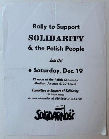 Link to  Rally To Support Solidarity PosterUSA c. 1981  Product