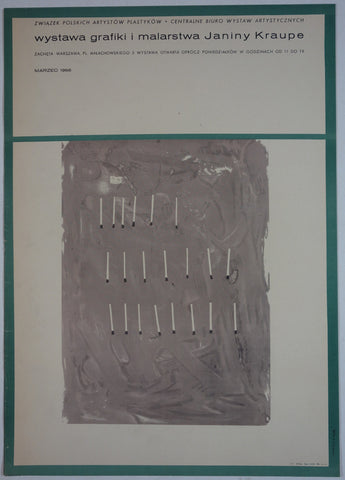 Link to  Wystawa Grafiki I Malarstwa Janiny KraupePoland, 1966  Product