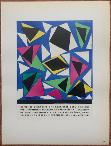 Link to  Henri Matisse Exposition D'Affiches #45Lithograph, 1952  Product