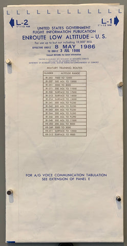 Link to  IFR Enroute Low Altitude (U.S.), 1986 (Double-Sided)1986  Product