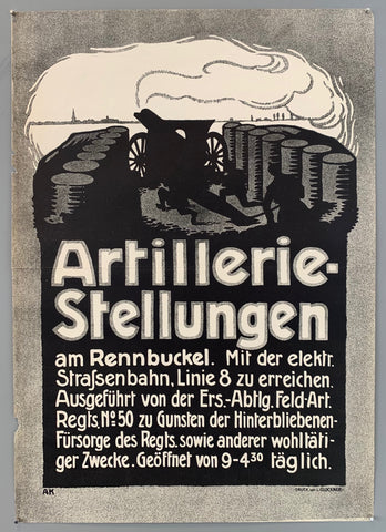 Link to  Artillerie-Stellungen PosterGermany, c. 1916  Product