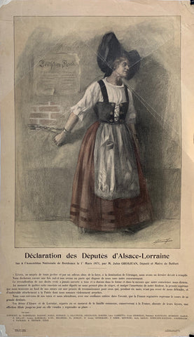 Link to  Déclaration des Députés d'Alsace-LorraineFrance, C. 1900  Product