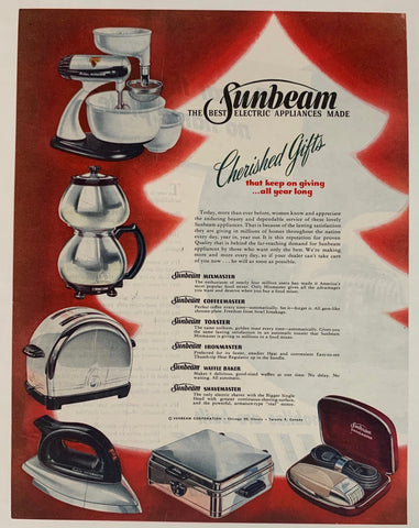 Link to  Sunbeam - "The Best Electric Appliances Made"Canadian Poster  Product