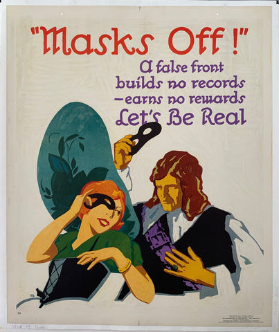 Link to  Masks Off! Mather Poster (find)Mather Poster, 1929  Product