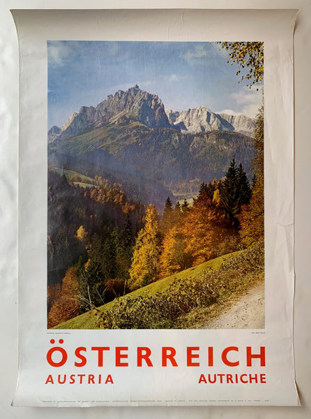 Affiche ancienne/original poster Salzburg Autriche/Austria 1960's Affiche ancienne/original poster Salzburg Autriche/Austria 1960's