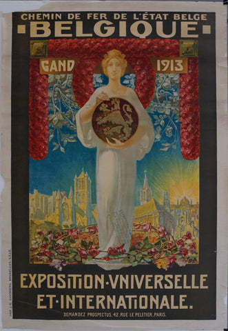 Link to  Chemin de fer de l'etat Belge Belgique Exposition Vniverselle Et InterenationaleBelgium, C. 1913  Product
