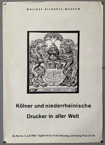 Link to  Kölner und Niederrheinische Drucker in Aller Welt PosterGermany, 1960  Product