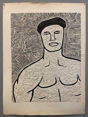 Link to  Muscled Man Woodblock PrintBrazil, c. 1964  Product