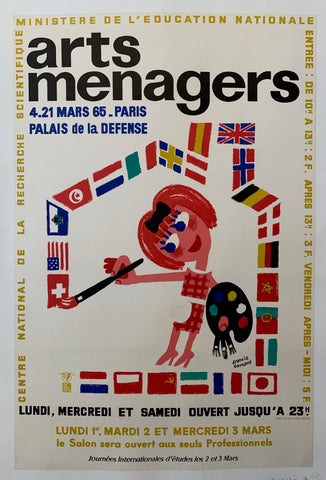 Link to  Arts Menagers Poster ✓France, 1965  Product