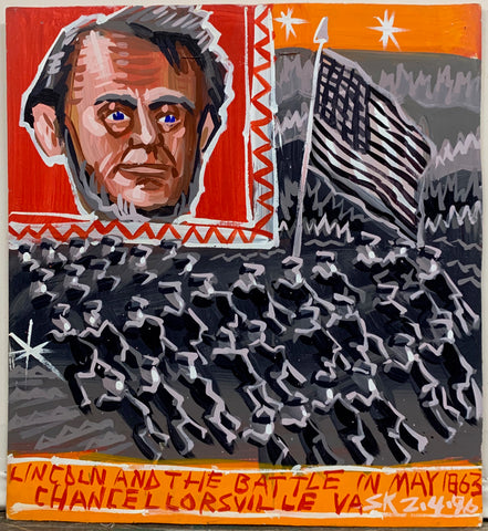 Link to  Lincoln and the Battle of Chancellorsville #19 Steve Keene PaintingU.S.A, c. 1996  Product