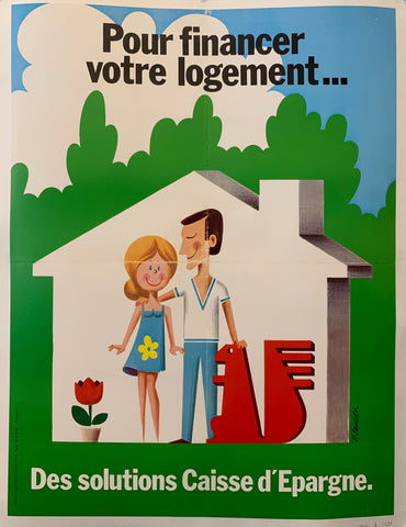 Link to  Caisse d'Epargne PosterFrance, c. 1960s  Product